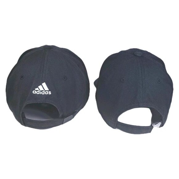 Adidas Hat Bundle Lot Of 2 Embroidered LogoTrefoil Strapback/Adjustable CapBlack - Picture 8 of 12